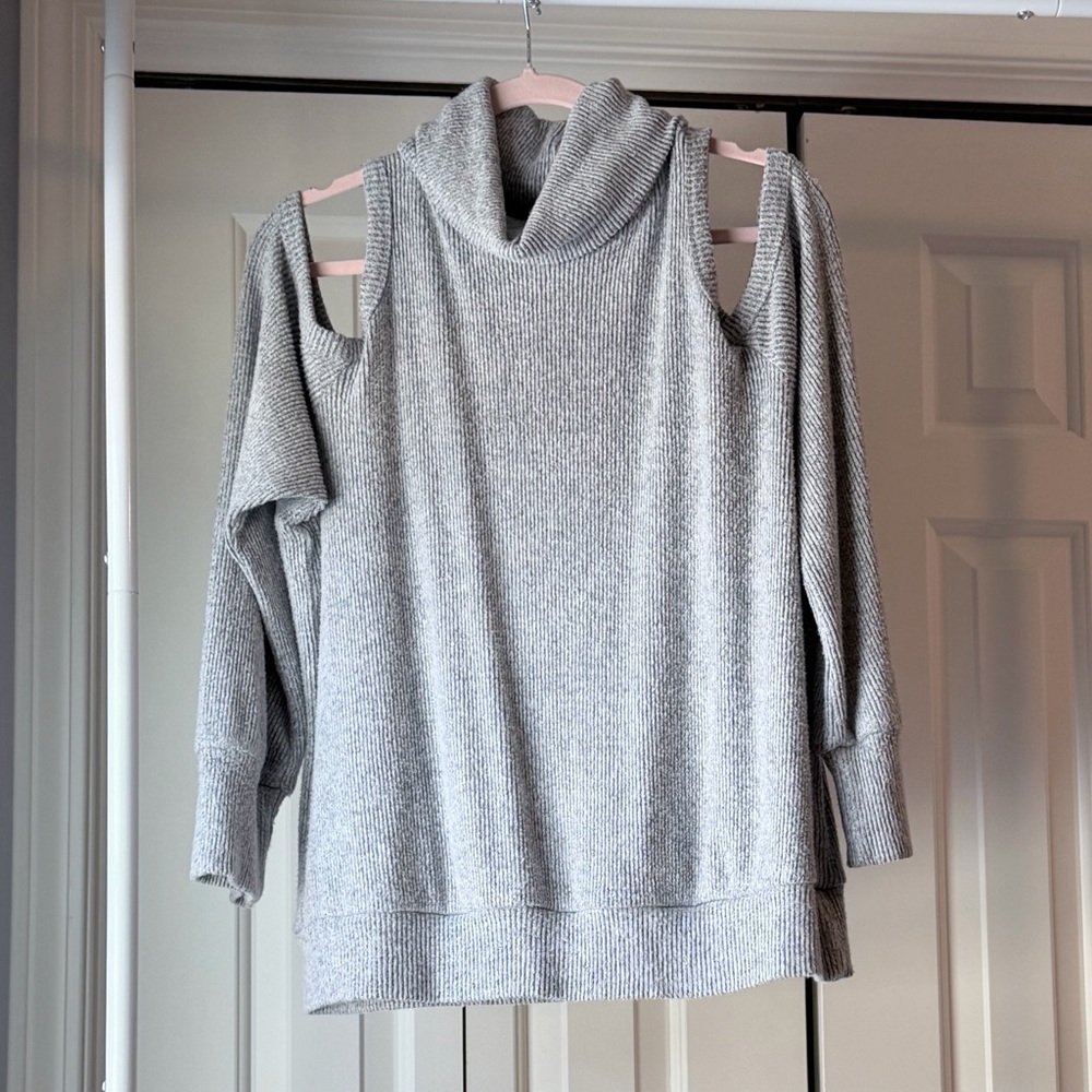 Allison Joy Light Gray Knit Sweater